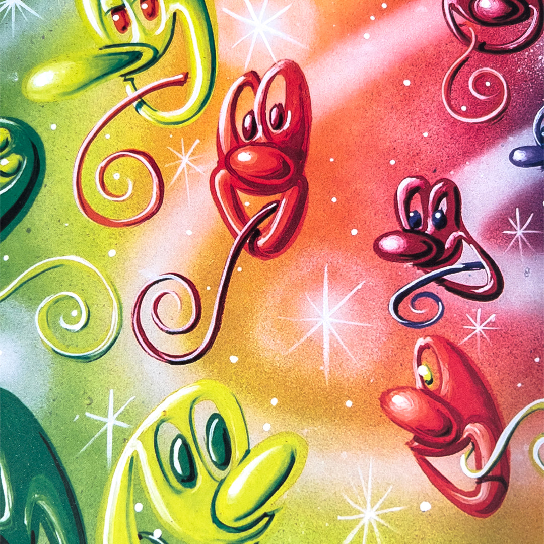 VIERA PANASONIC SPARKLE RAINBOW WRAPPING PAPER