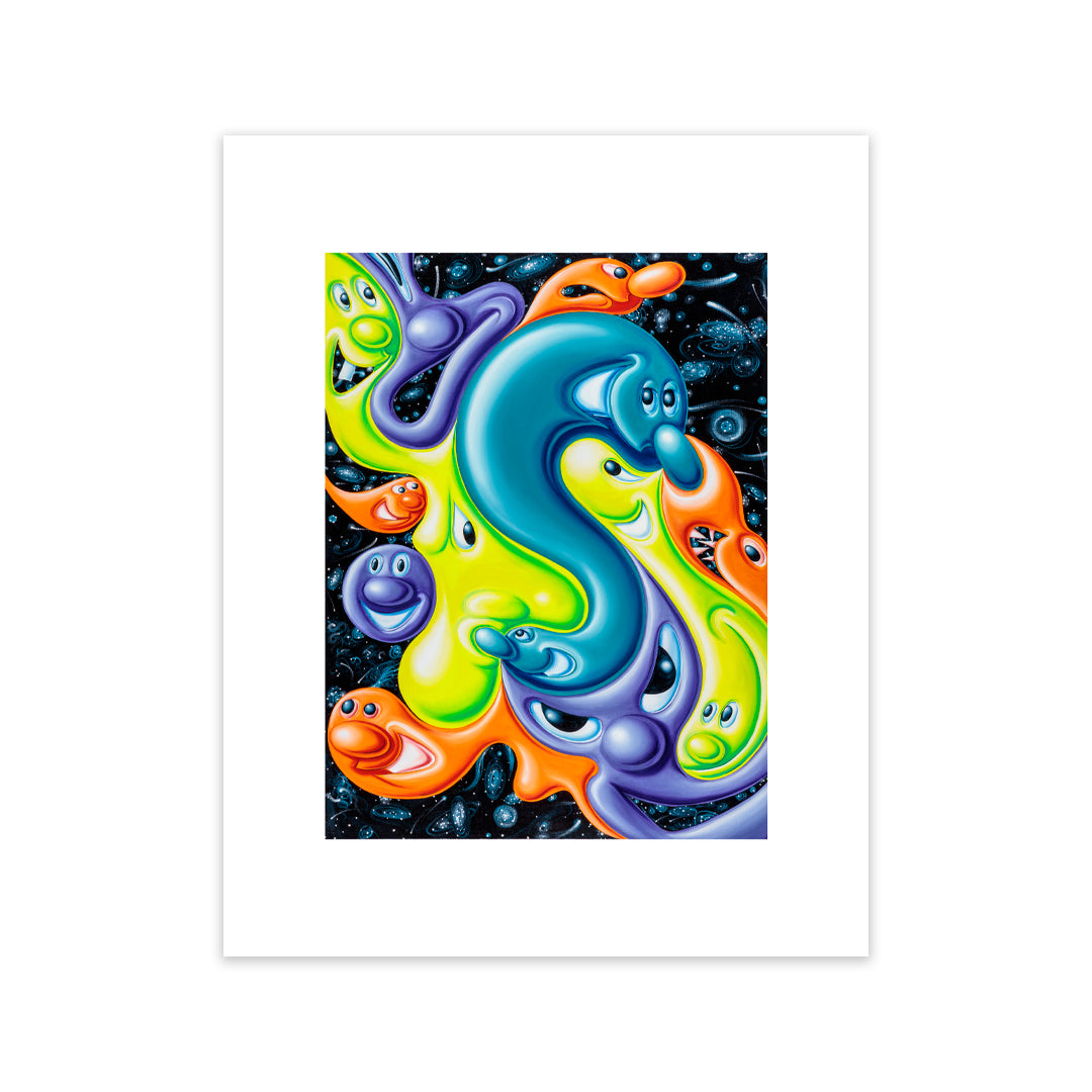 Kenny Scharf "DER BLOBENSTEIN" Archival print