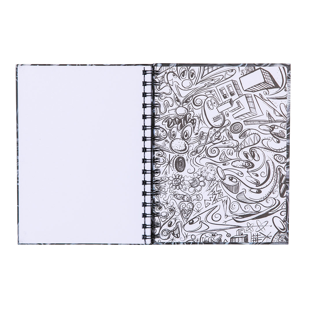 Kenny Scharf “Graynica” Hardcover Spiral Notebook