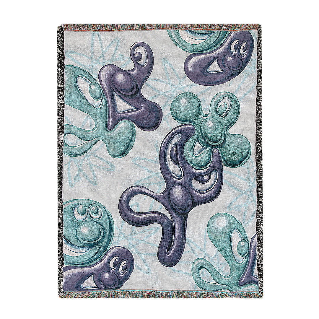 Kenny Scharf “Stirebz” Woven Blanket (2018)