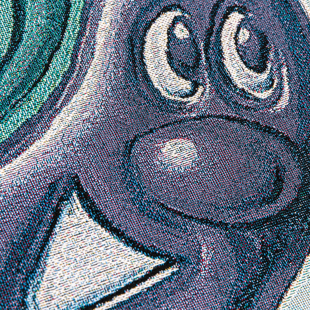 Kenny Scharf “Stirebz” Woven Blanket (2018)