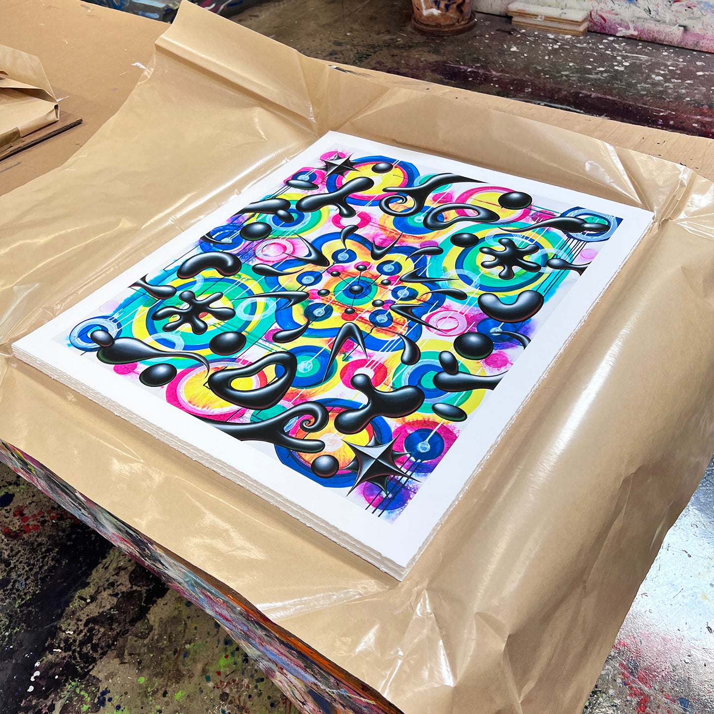 Kenny Scharf "Energala" Limited Edition Archival Print