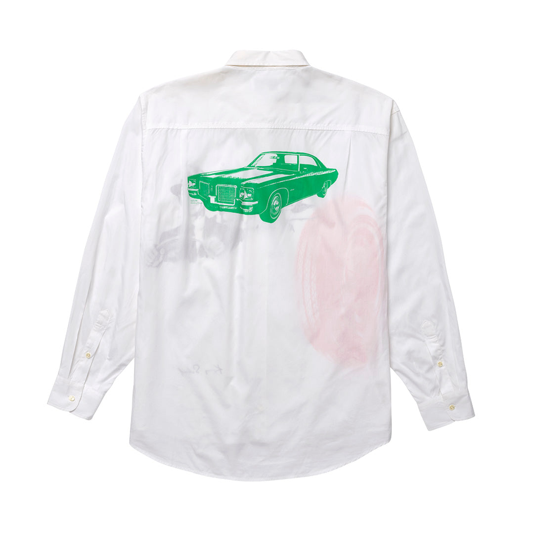 KENNY SCHARF X BOHEMIAN DRESS SHIRT, "TRAVELING FAMILY" 1992