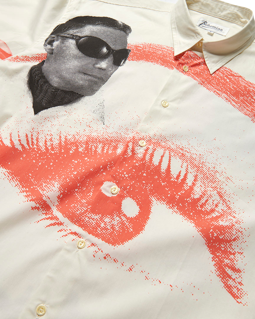 KENNY SCHARF X BOHEMIAN DRESS SHIRT, "DARE TO CALL" 1992
