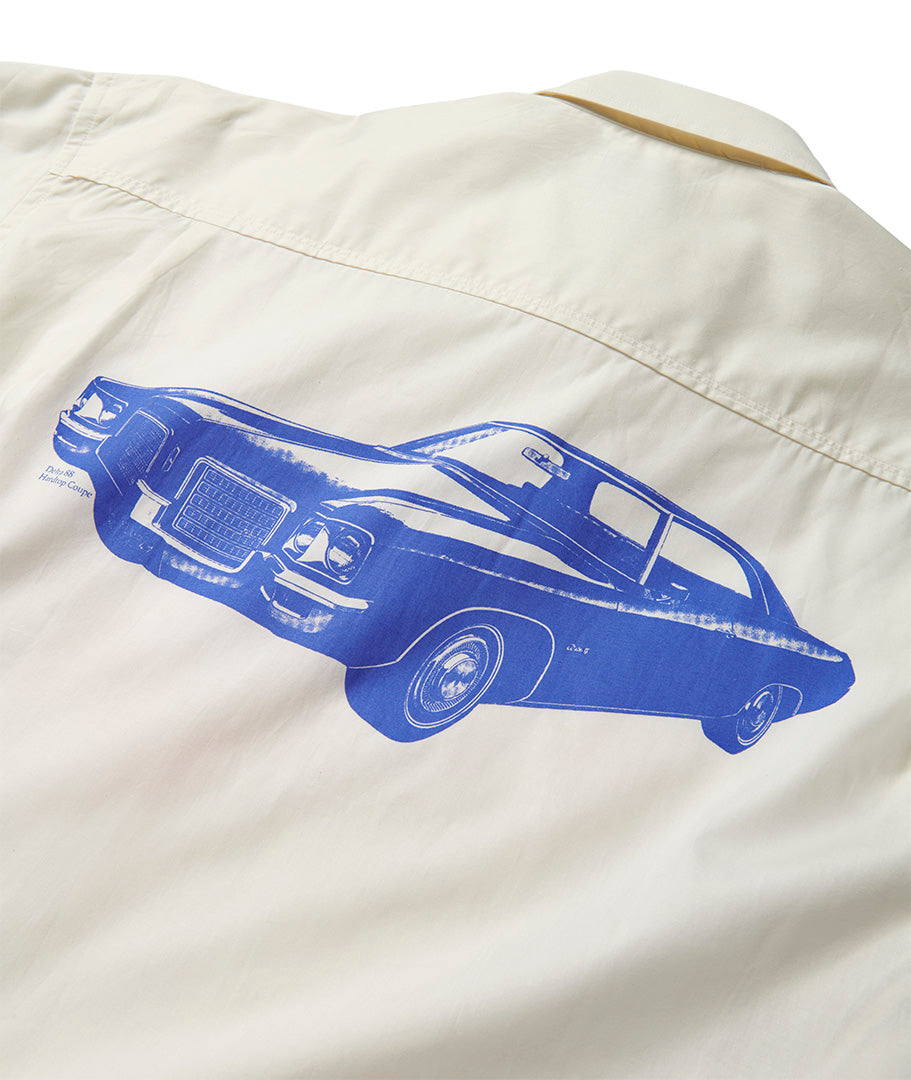 KENNY SCHARF X BOHEMIAN DRESS SHIRT, "TRAVELING FAMILY" 1992