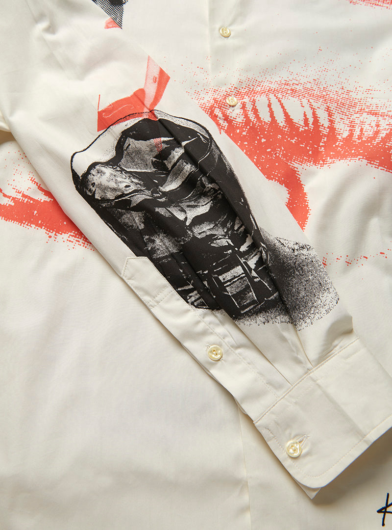 KENNY SCHARF X BOHEMIAN DRESS SHIRT, "DARE TO CALL" 1992