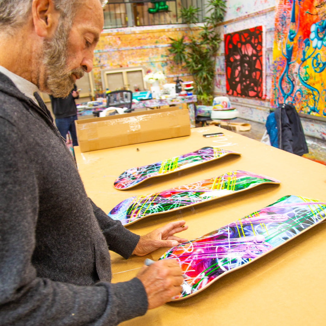 SIGNED "DRIP CITY" LIMITED EDITION TRIPTYCH SKATEBOARD COLLECTION