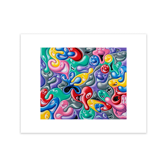Kenny Scharf "BLOBILY" Archival print