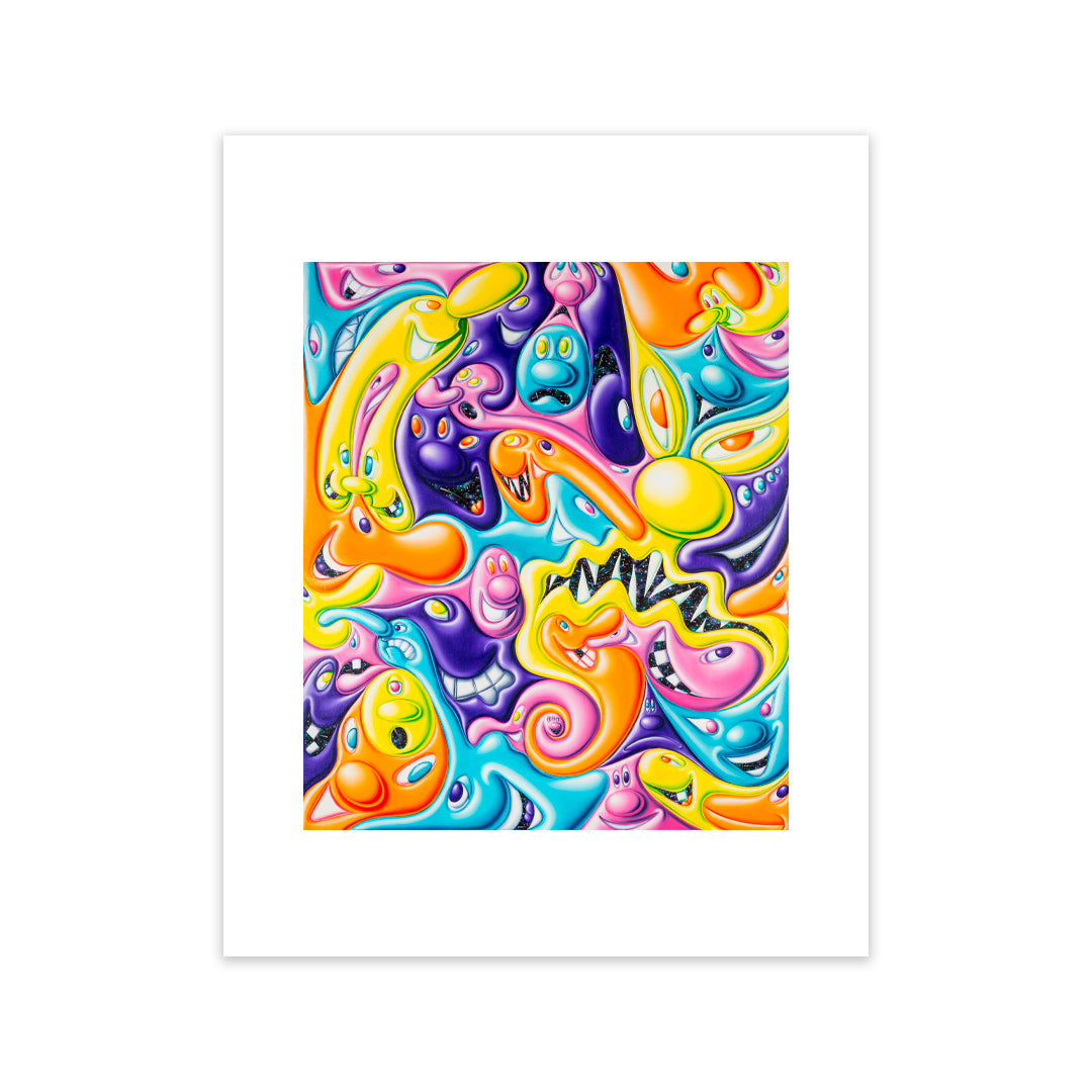 Kenny Scharf "BLOBZ R US" Archival print