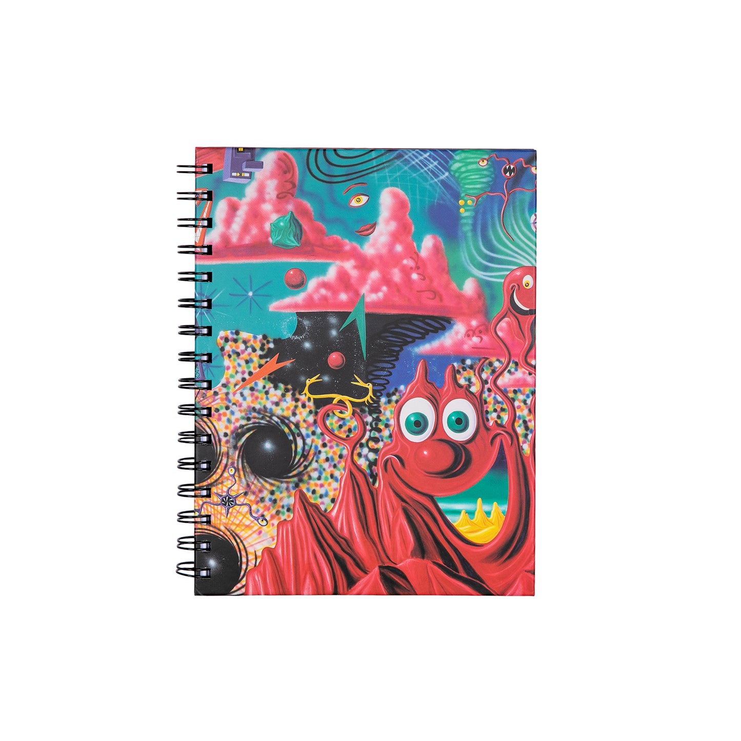 Kenny Scharf “When The Worlds Collide” Hardcover Spiral Notebook