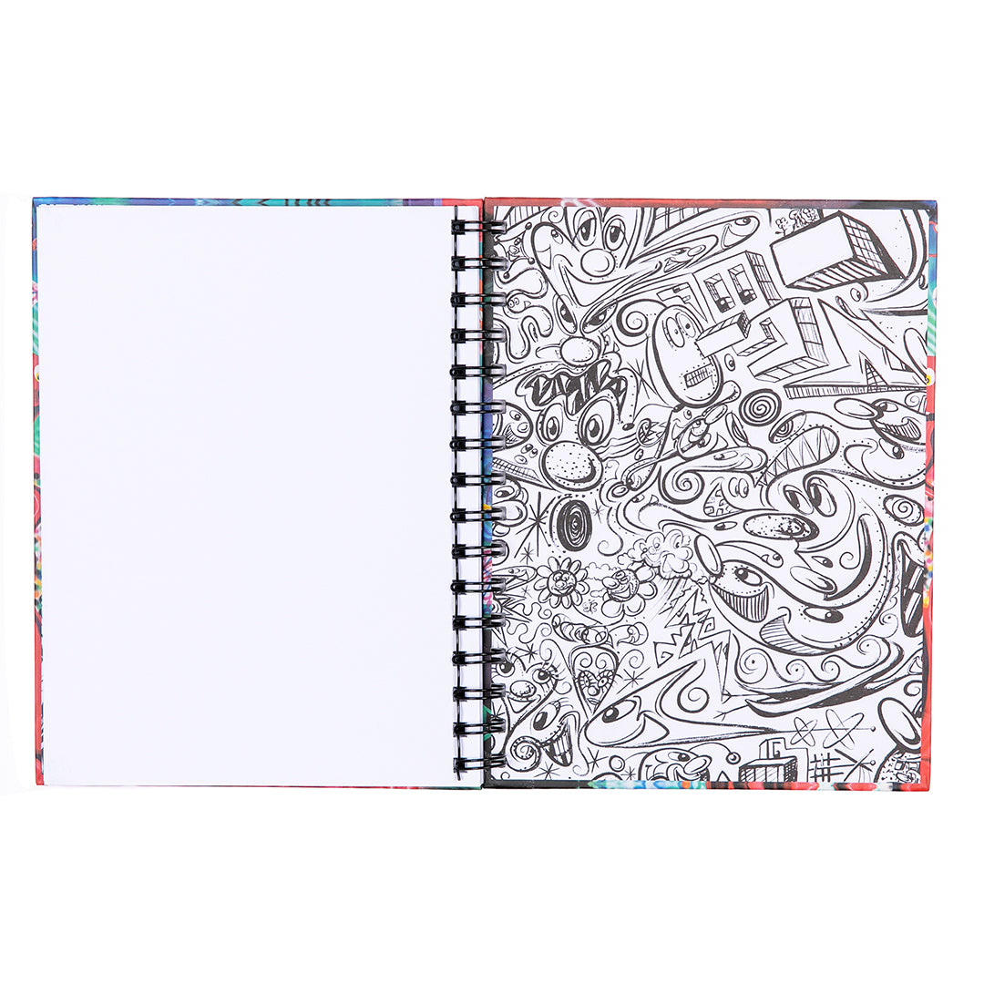 Kenny Scharf Hardcover Spiral Notebook
