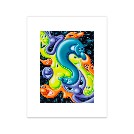 Kenny Scharf "DER BLOBENSTEIN" Archival print