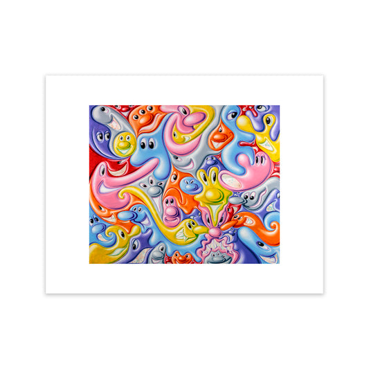 Kenny Scharf "GOBZ 'O BLOBZO" Archival print