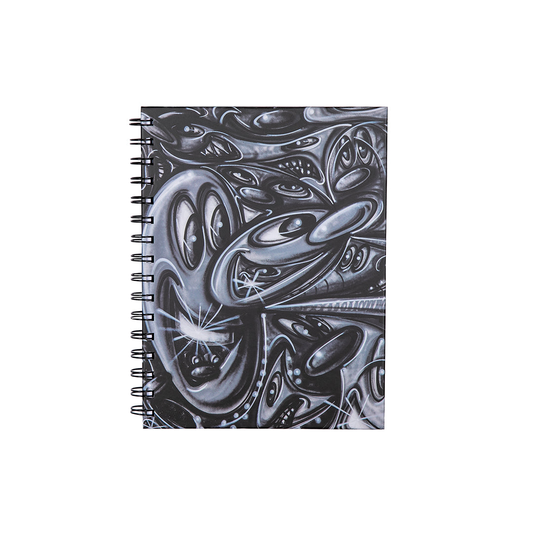 Kenny Scharf “Graynica” Hardcover Spiral Notebook