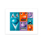 Kenny Scharf "HEADBLOX" Archival print