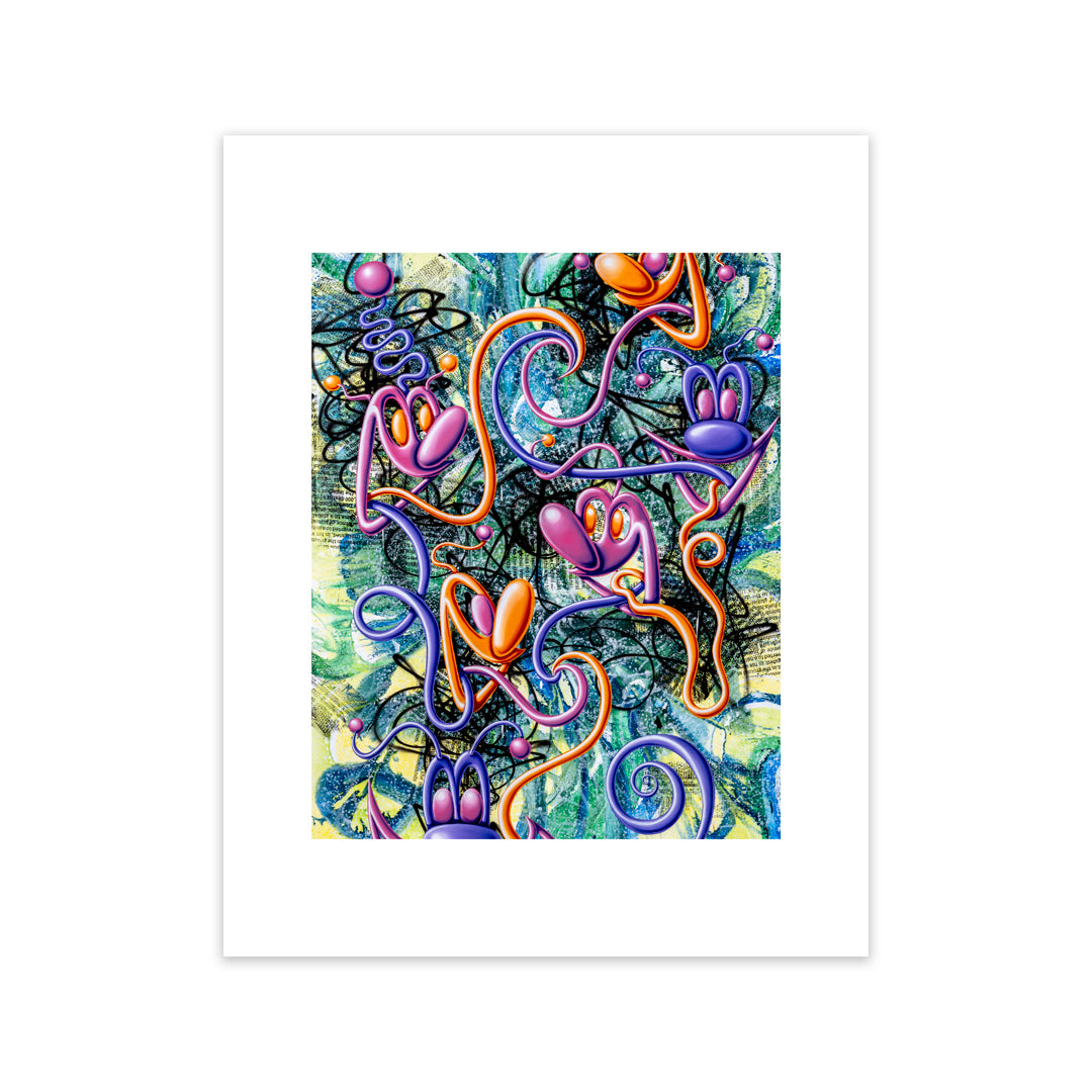 Kenny Scharf "INFO MATION" Archival print