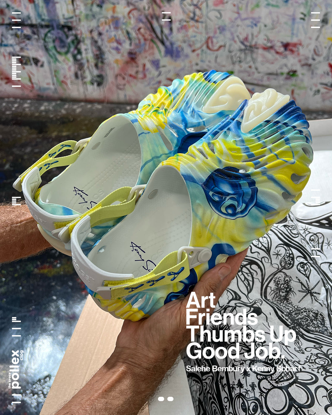 Kenny Scharf x Salehe Bembury x Crocs Pollex Clog