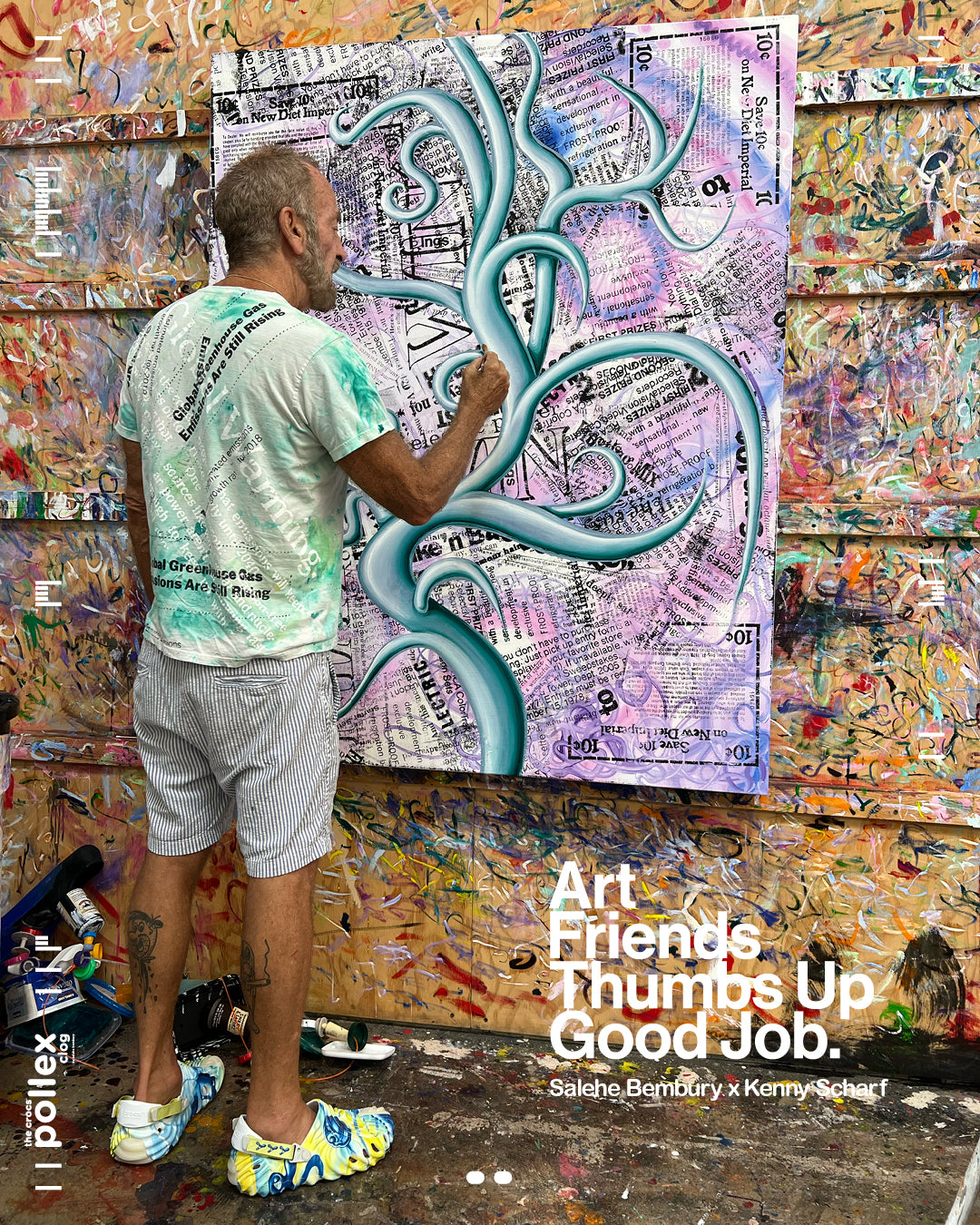 Kenny Scharf x Salehe Bembury x Crocs Pollex Clog