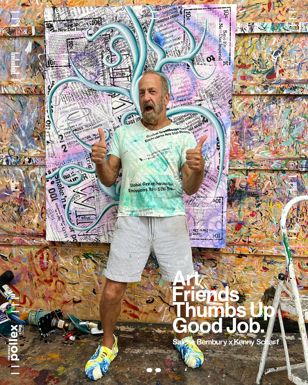 Kenny Scharf x Salehe Bembury x Crocs Pollex Clog