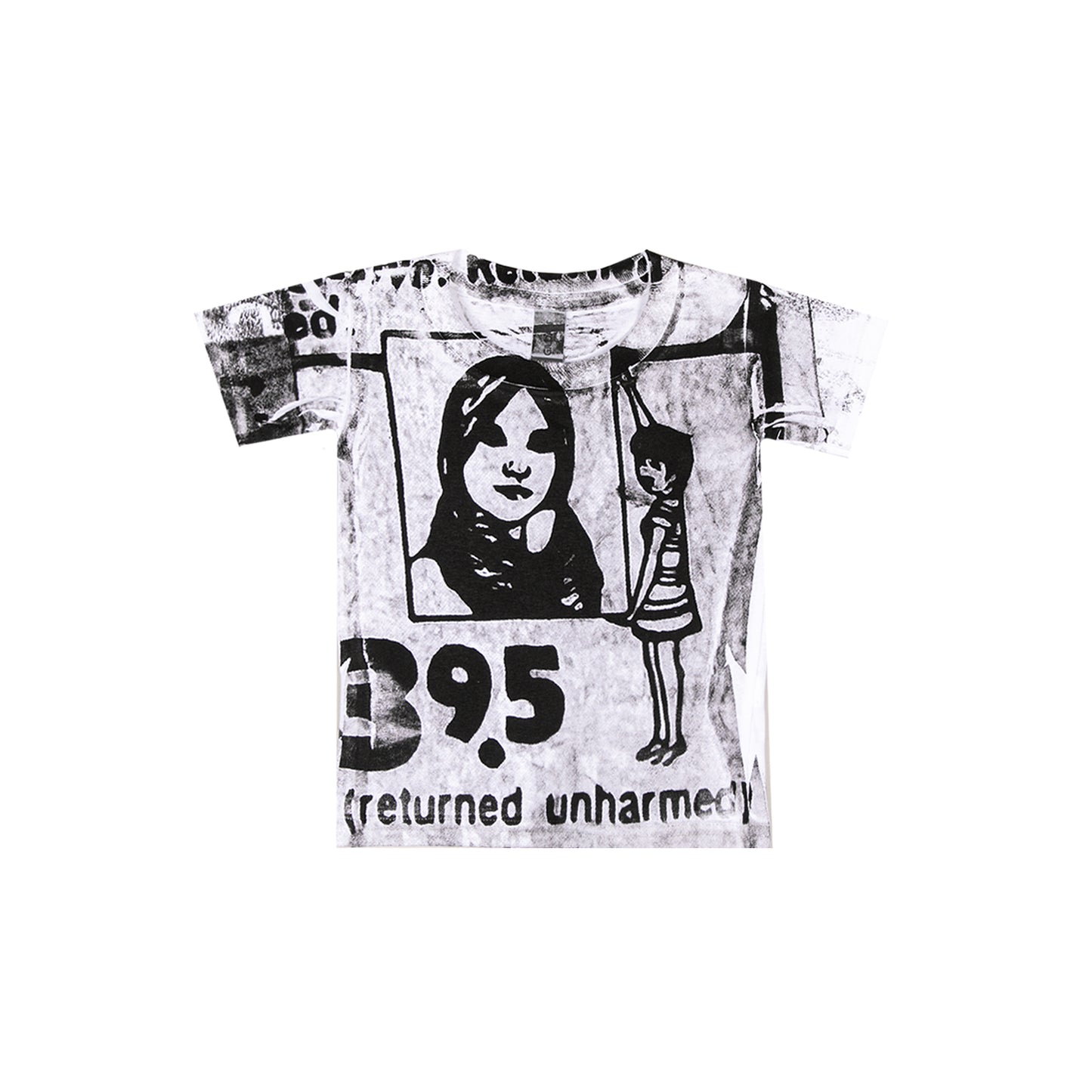 KENNY SCHARF 39.5 HANGING GIRL COLLAGE GRAPHIC TEE