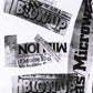 KENNY SCHARF BLOW UP & MICROWAVE TEXT COLLAGE GRAPHIC TEE