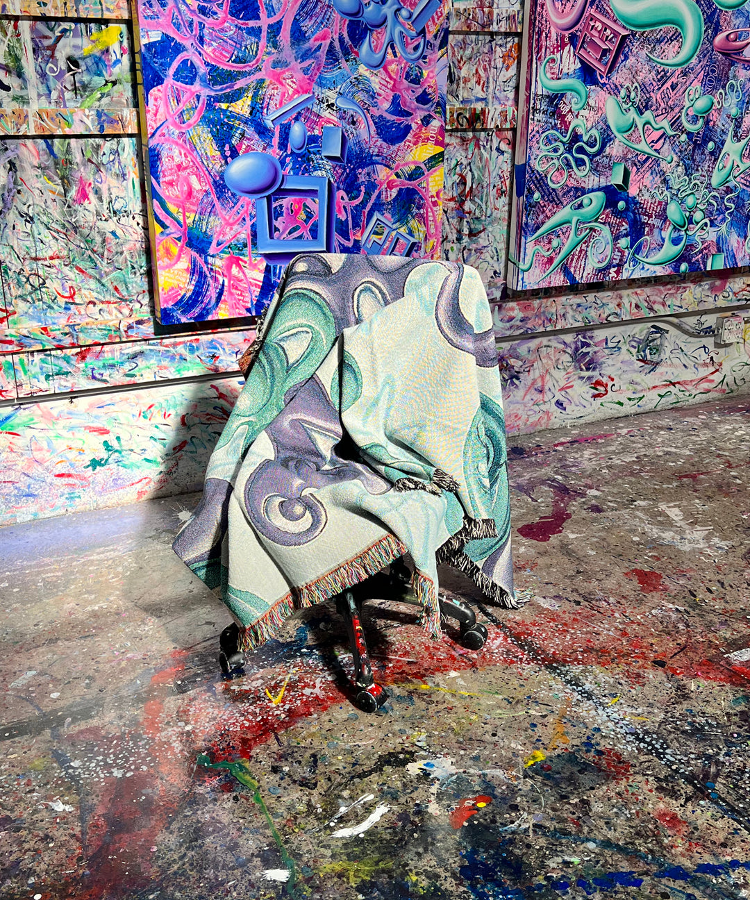 Kenny Scharf Woven Blanket