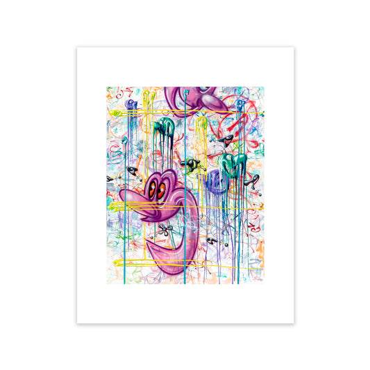 Kenny Scharf "SKRIBBLE DIBBLE" Archival print
