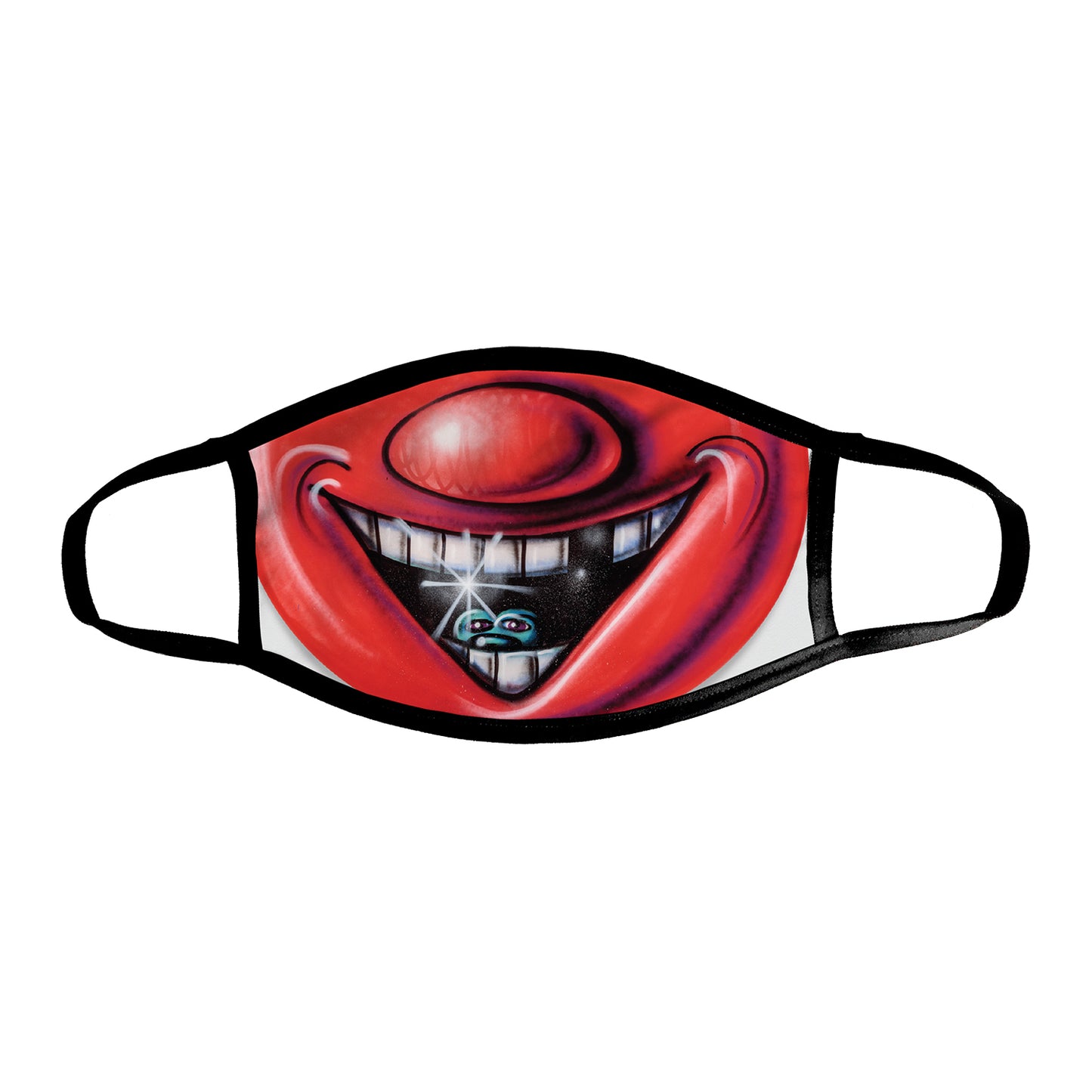 Kids Red Happy Guy Face Mask